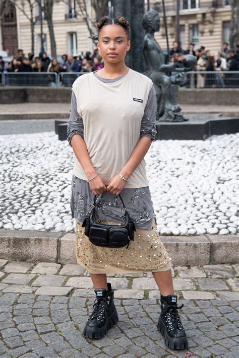 Paola Locatelli at Miu Miu Fashion Show 